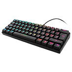 Gaming mini tastatur (RGB m/rød switch) Sort - Deltaco
