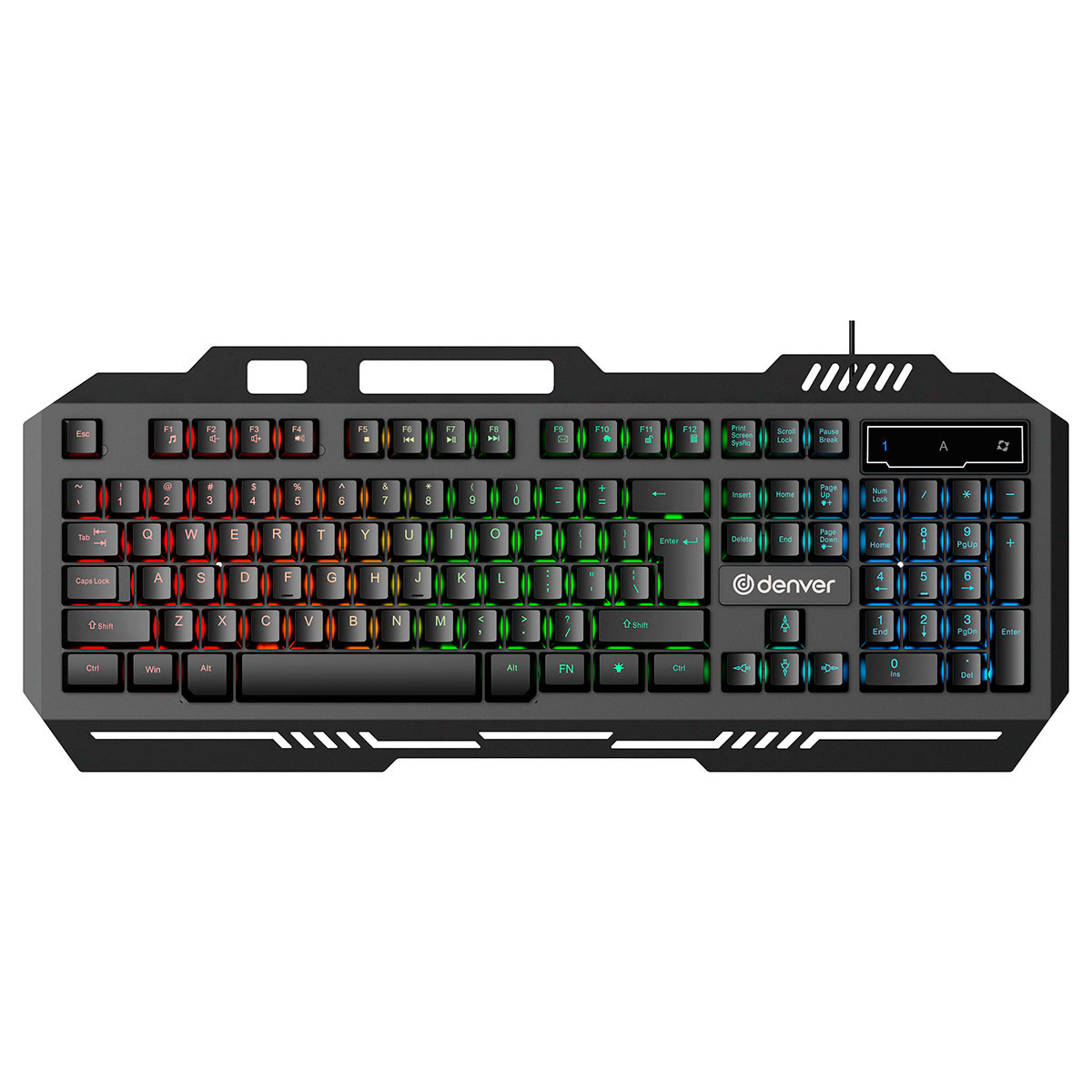 aborre mister temperamentet butik Gaming tastatur m/RGB (104 taster) Denver GKB-231