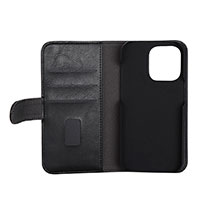 Gear Wallet Flip-cover iPhone 14 Pro (3 kort) Sort