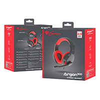 Genesis Argon 100 On-Ear Gaming Headset (3,5mm) Sort/Rd