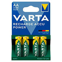 Genopladelige Batterier AA Varta 2400mAh 4 stk