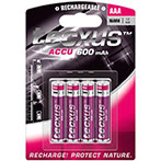 Genopladelige Batterier AAA Tecxus 600mAh 4 stk