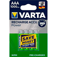 Genopladelige Batterier AAA Varta 1000mAh 4 stk