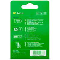 Genopladelige C batterier (3000mAh) GP ReCyko - 2-Pack