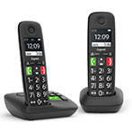 Gigaset E290A Duo Trådløs Fastnettelefon m/Dock/Store Taster (Telefonsvarer)