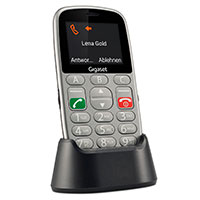 Gigaset GL390 Telefon m/Tastatur/Dislpay (Dual-SIM) Titan-Slv