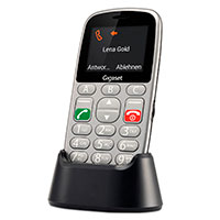 Gigaset GL390 Telefon m/Tastatur/Dislpay (Dual-SIM) Titan-Slv