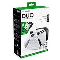 Gioteck Duo Charging Dock m/batteri til Xbox (sort/hvid)