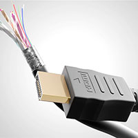 Goobay High Speed Vinklet HDMI Kabel m/Ethernet (1m)