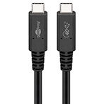 Goobay USB-C kabel 100W 40 Gbit/s -  0,8m