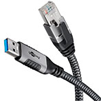 Goobay USB Netvrks Kabel - 2m (USB-A 3.0 til RJ45)