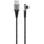 Goobay Vinklet USB-C Kabel 60W - 0,5m (USB-C/USB-A)