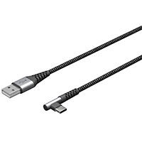 Goobay Vinklet USB-C Kabel 60W - 1m (USB-C/USB-A)