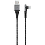 Goobay Vinklet USB-C Kabel 60W - 2m (USB-C/USB-A)