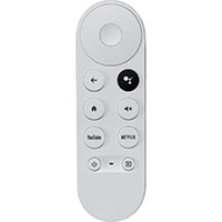 Google Chromecast m/Google TV 4K HDR (m/fjernbetjening) Hvid
