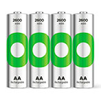 GP Batteries ReCyko NiMH Genopladelige AA Batterier 1,2V (2600mAh) 4pk