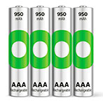 GP Batteries ReCyko NiMH Genopladelige AAA Batterier 1,2V (950mAh) 4pk