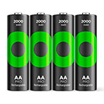 GP Batteries ReCyko Pro NiMH Genopladelige AA Batterier 1,2V (2000mAh) 4pk