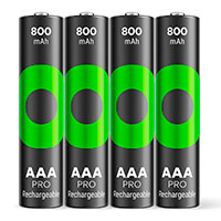 GP Batteries ReCyko Pro NiMH Genopladelige AA Batterier 1,2V (8000mAh) 4pk