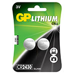 GP CR2430 knapcelle batterier 3V (Lithium) 2-Pack