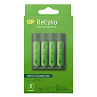 GP ReCyko Everyday Lader (m/4xAA 2100mAh batterier)