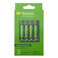 GP ReCyko Everyday Lader (m/4xAAA 850mAh batterier)
