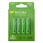 GP ReCyko Genopladelige AA batterier (1300mAh) 4-Pack