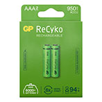 GP ReCyko Genopladelige AAA batterier (950mAh) 2-Pack