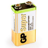 GP Super 9V batteri (Alkaline) 1-Pack