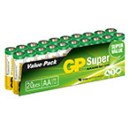 GP Super AA batterier 1,5V (Alkaline) 20-Pack