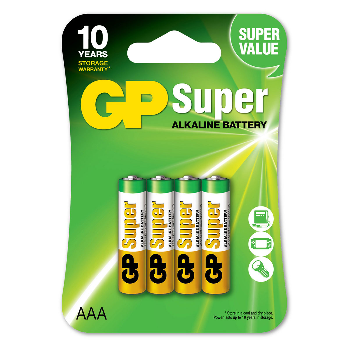 GP Super AAA batterier 1,5V (Alkaline)