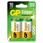 GP Super D batterier 1,5V (Alkaline) 2-Pack