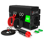 Green Cell Power Inverter t/Bil 12V til 230V (300W/600W)