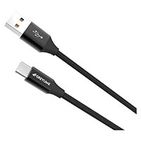 GreyLime USB-C kabel - 1m (USB-A/USB-C) Sort