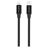 GreyLime USB-C til Lightning kabel - 1m (MFi) Sort