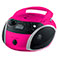 Grundig GRB 3000 BT Boombox (CD/MP3/Bluetooth/FM/3,5mm/USB) Pink