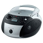Grundig GRB 3000 BT Boombox (CD/MP3/Bluetooth/FM/3,5mm/USB) Sølv