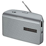 Grundig Music 60 VHF/MW Radio m/Antenne (3,5mm) Sølv