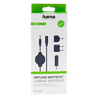 Hama Adapter Kit m/Roll-Up kabel 1.2m - 3,5mm (4 dele)