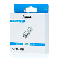 Hama Antenne/SAT adapter stik (F-stik Han/Coax Hun)