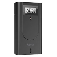 Hama Black Line Plus Vejrstation m/trdls sensor (Alarm)