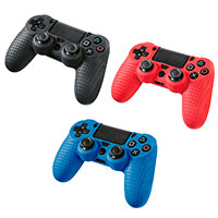 Hama Controller Silicone Skin (PS4) 3-Pack - Rd/Bl/Sort
