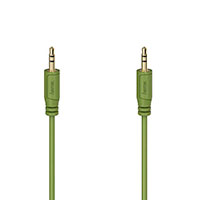 Hama Flexi-Slim Minijack kabel - 0,75m (3,5mm/3,5mm) Grn