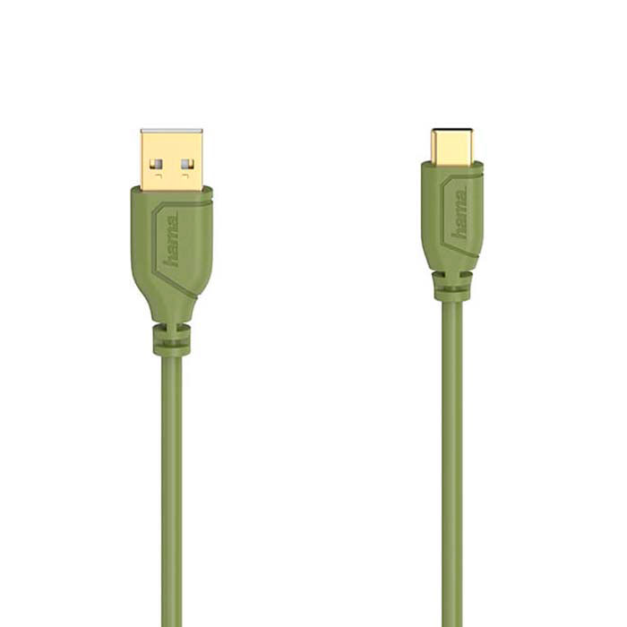 Hama USB-C Kabel Guld - 0,75m Grøn