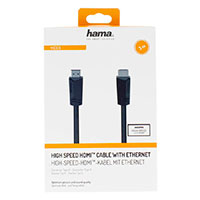 Hama HDMI High Speed kabel - 4K 3m (Ethernet) ST - Sort