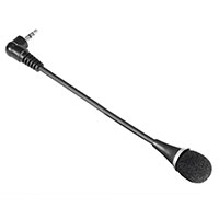Hama Mikrofon 17 cm m/fleksibel mikrofonhals (3,5mm) sort