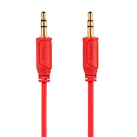  Hama Minijack kabel 0,75m (Flexi-Slim) Rd