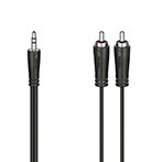 Hama Minijack-Phono Audio kabel - 0,75m (3,5mm/2x RCA)