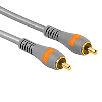 Hama Subwoofer/Composite kabel 3m - Guld (Phono) TL