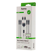 Hama RCA Kit - 2,5m (Phono Han/Hun/3,5/6,3mm)